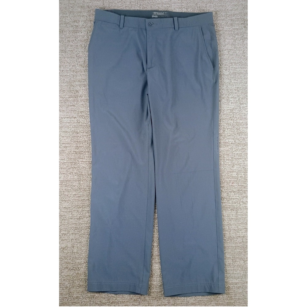 Nike Golf Pants Mens 34x30 Gray Dri-FIT Tour Performance Athletic Tech Trousers